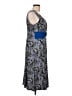 Perceptions Paisley Blue Casual Dress Size L - photo 4
