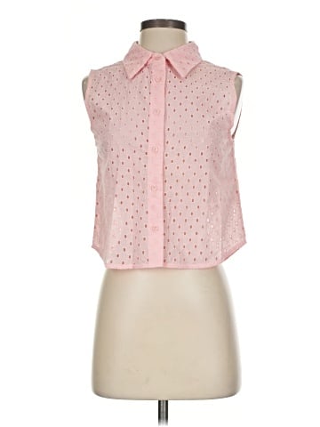 Elodie Sleeveless Button-Down Shirt (view 1)