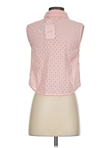 Elodie Sleeveless Button-Down Shirt (view 2)