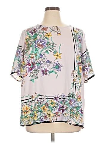Liz Claiborne Short Sleeve Blouse (view 1)