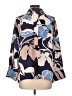 Status by Chenault 100% Polyester Print Blue 3/4 Sleeve Blouse Size L - photo 2