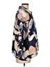 Status by Chenault 100% Polyester Print Blue 3/4 Sleeve Blouse Size L - photo 4