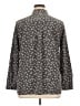 Uniqlo 100% Polyester Floral Gray Long Sleeve Blouse Size XL - photo 2