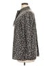 Uniqlo 100% Polyester Floral Gray Long Sleeve Blouse Size XL - photo 5