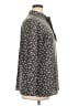 Uniqlo 100% Polyester Floral Gray Long Sleeve Blouse Size XL - photo 4