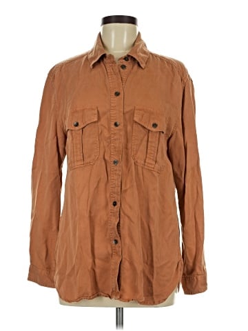 American Eagle Outfitters Long Sleeve Button-Down Shirt (view 1)