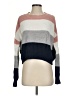 Ambiance Apparel Color Block Gray Pullover Sweater Size S - photo 1