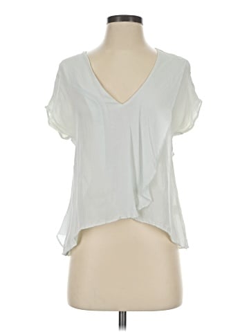 HD in Paris Short Sleeve Silk Top (view 1)
