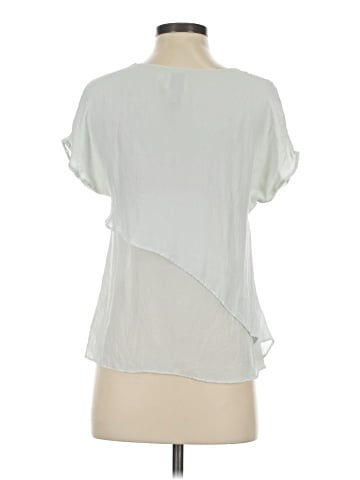 HD in Paris Short Sleeve Silk Top (view 2)