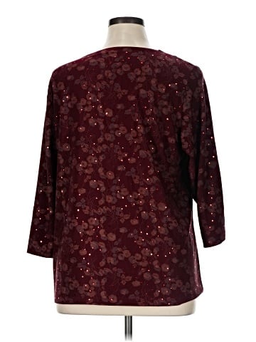 Susan Graver 3/4 Sleeve Top (view 2)