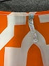 Moonlight 100% Polyester Orange Short Sleeve Blouse Size L - photo 7