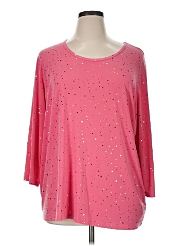 Susan Graver 3/4 Sleeve Top (view 1)