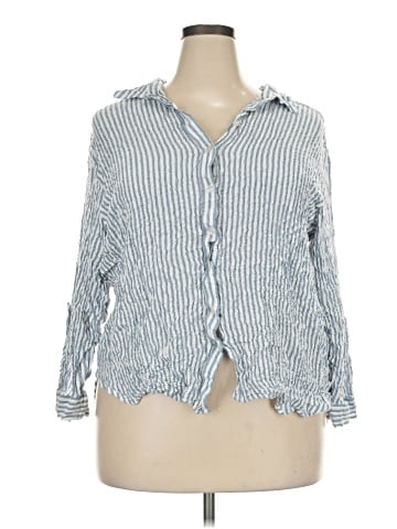 Jane and Delancey 3/4 Sleeve Button-Down Shirt (view 1)