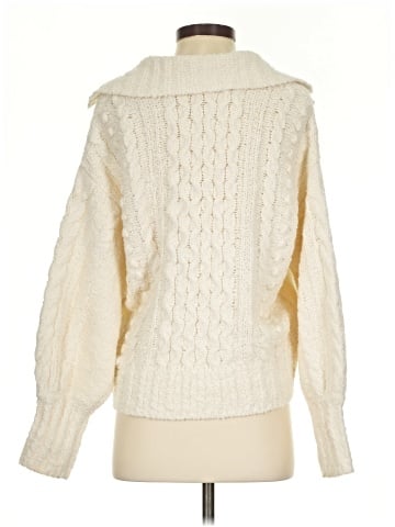 Madewell Cotton-Merino Wool Blend Cable-Knit Sweater (view 2)