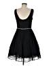 a. drea 100% Polyester Solid Black Cocktail Dress Size M - photo 2