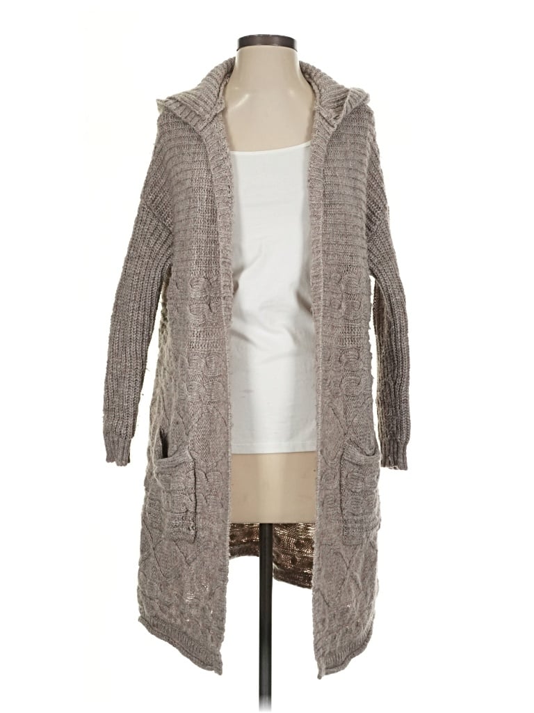 Pre-owned American Eagle Outfitters Cardigan Sweater In Gray
