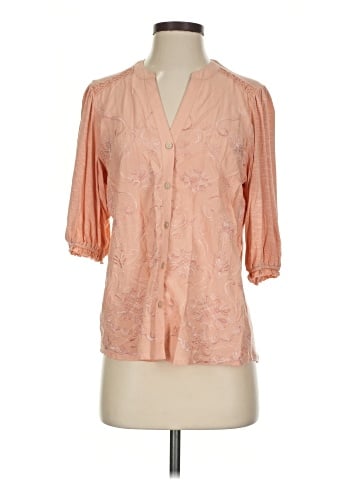 Democracy 3/4 Sleeve Blouse (view 1)