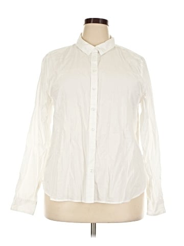 Garnet Hill Long Sleeve Button-Down Shirt (view 1)