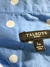 Talbots 100% Cotton Polka Dots Blue Long Sleeve Button-Down Shirt Size Lg Petite - photo 7