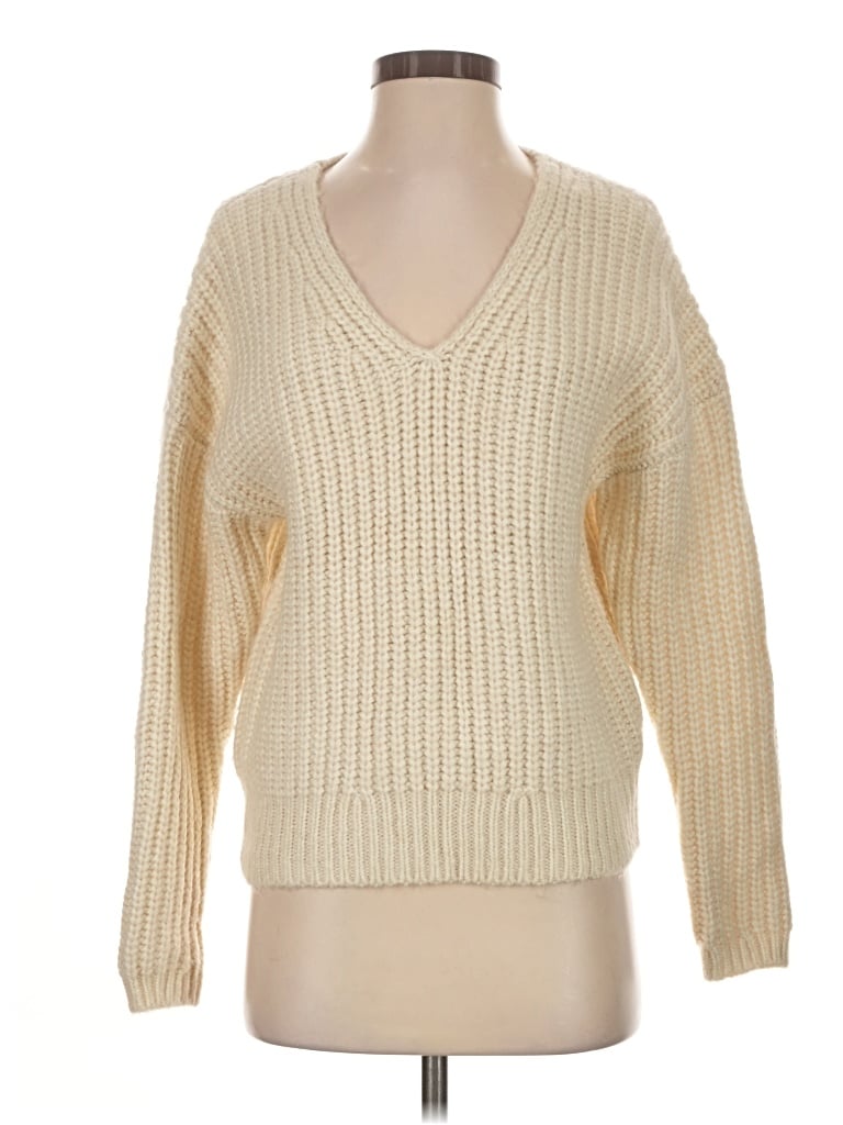 Pre-owned Express Pullover Sweater In Ivory