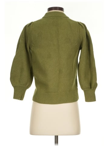Madewell Dotted Eaton Puff-Sleeve Pullover Sweater in Cotton-Merino Yarn (view 2)