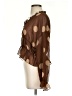 Parker 100% Polyester Brown 3/4 Sleeve Blouse Size S - photo 5