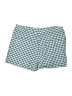 Max Studio 100% Linen Checkered-gingham Teal Skort Size 6 - photo 2