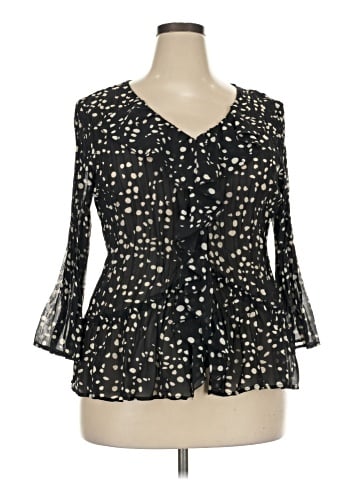 New Directions 3/4 Sleeve Blouse (view 1)