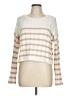 Pink Rose Stripes Ivory Pullover Sweater Size L - photo 1