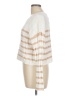 Pink Rose Stripes Ivory Pullover Sweater Size L - photo 5