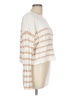 Pink Rose Stripes Ivory Pullover Sweater Size L - photo 4