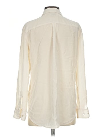 Equipment Long Sleeve Silk Top (view 2)