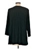 Susan Graver Houndstooth Green Teal 3/4 Sleeve Blouse Size L - photo 2