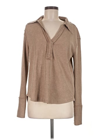 Hem & Thread Long Sleeve Polo (view 1)