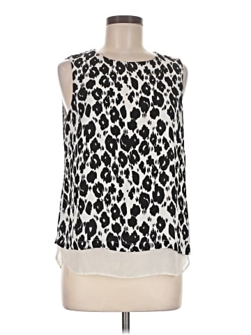 Rose + Olive Sleeveless Blouse (view 1)
