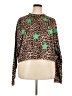 Bourbon & Belles Animal Print Green Long Sleeve Blouse Size 2X - photo 1
