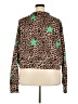 Bourbon & Belles Animal Print Green Long Sleeve Blouse Size 2X - photo 2