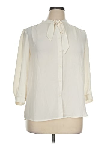 Ann Taylor LOFT 3/4 Sleeve Blouse (view 1)