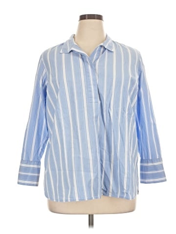 J.Jill 3/4 Sleeve Button-Down Shirt (view 1)