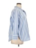 J.Jill Stripes Blue 3/4 Sleeve Button-Down Shirt Size XL Petite - photo 4