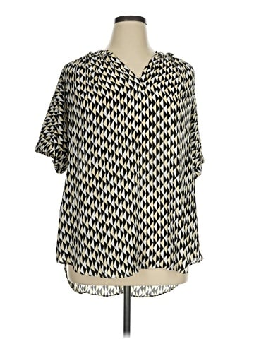 Worthington Short Sleeve Blouse (view 1)