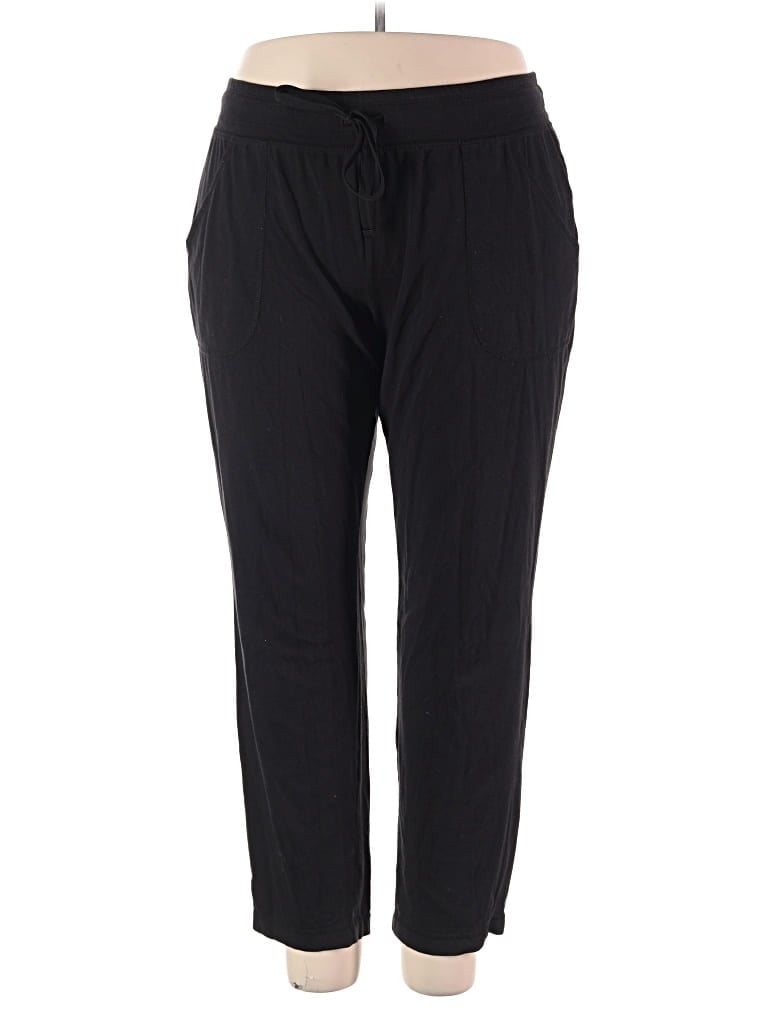Pre-owned Athletic Works Casual Pants In Black