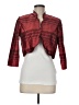 Leslie Fay Houndstooth Red Jacket Size 8 - photo 1