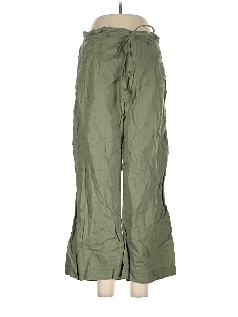 Pre-owned Magaschoni Linen Pants In Green