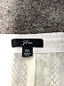 J.Crew 100% Polyester Animal Print Silver Formal Skirt Size 00 - photo 4