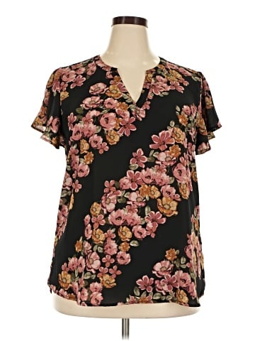 Maurices Short Sleeve Blouse (view 1)
