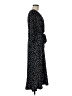 oasis Polka Dots Black Casual Dress Size M - photo 4