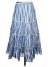 J.Crew Stripes Blue Casual Skirt Size S - photo 2