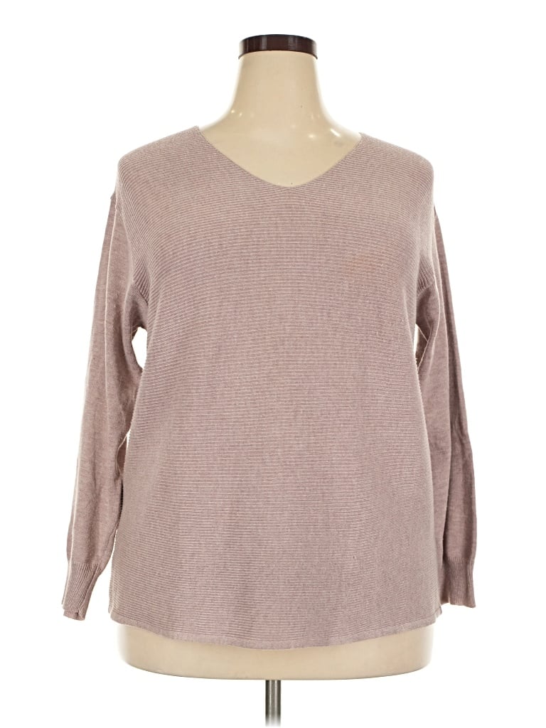 Pre-owned Ella Moss Pullover Sweater In Tan