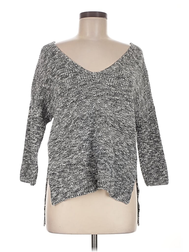 Pre-owned Express Pullover Sweater In Gray